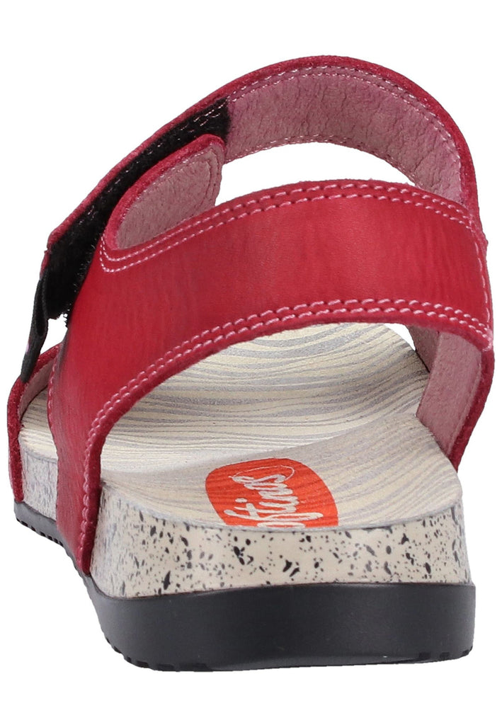 softinos Sandalen Leder Rot - surf4shoes