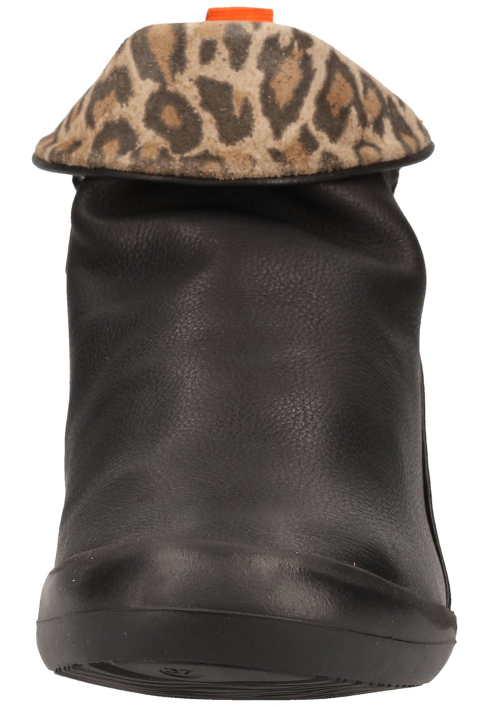 softinos Stiefelette Leder Schwarz - surf4shoes