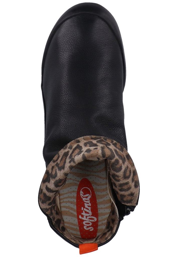 softinos Stiefelette Leder Schwarz - surf4shoes