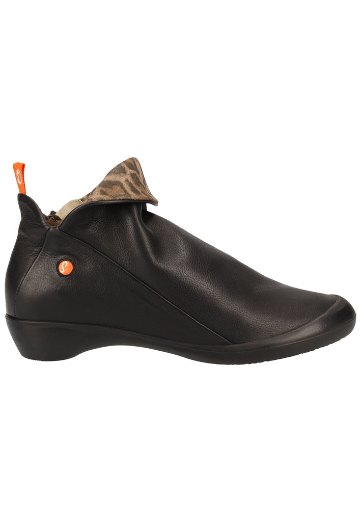softinos Stiefelette Leder Schwarz - surf4shoes