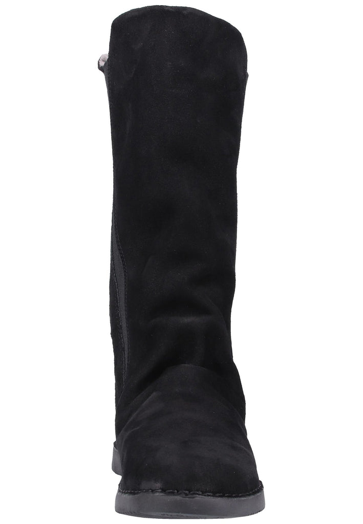 softinos Stiefel Veloursleder Schwarz - surf4shoes