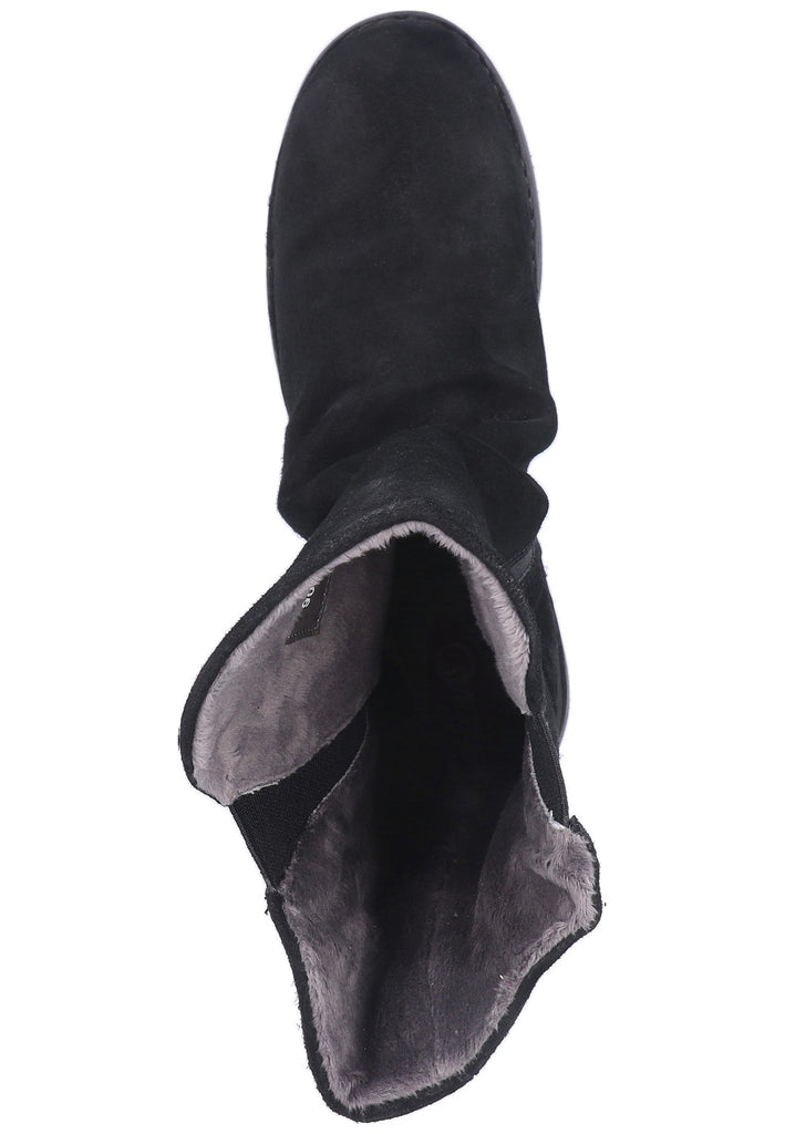 softinos Stiefel Veloursleder Schwarz - surf4shoes