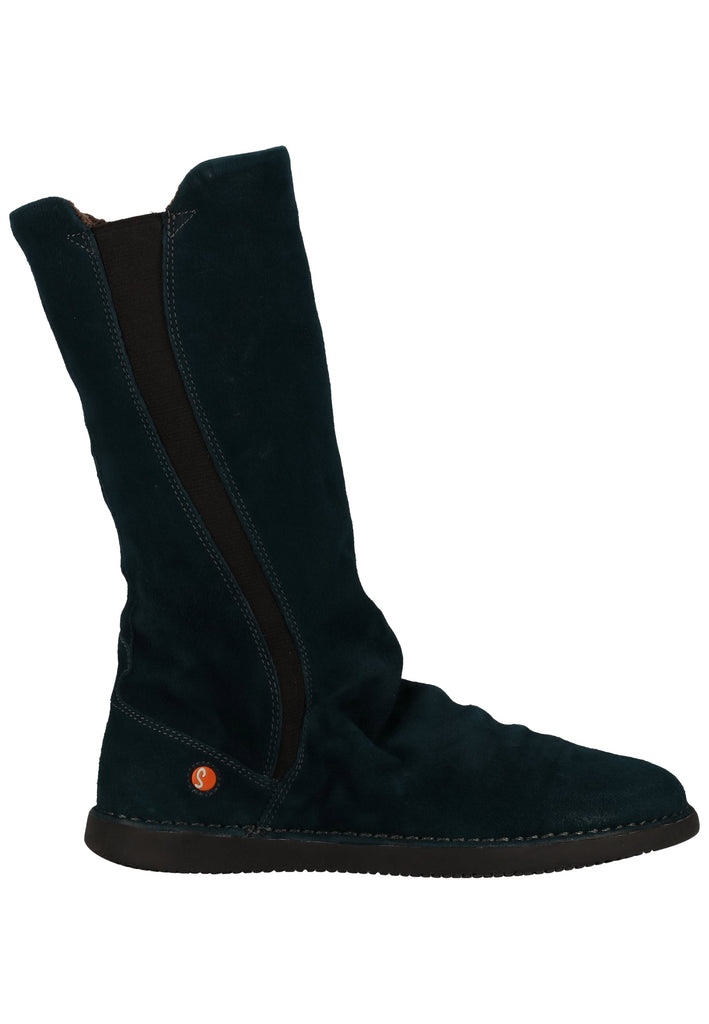 softinos Stiefel Veloursleder Petrol Warmfutter - surf4shoes