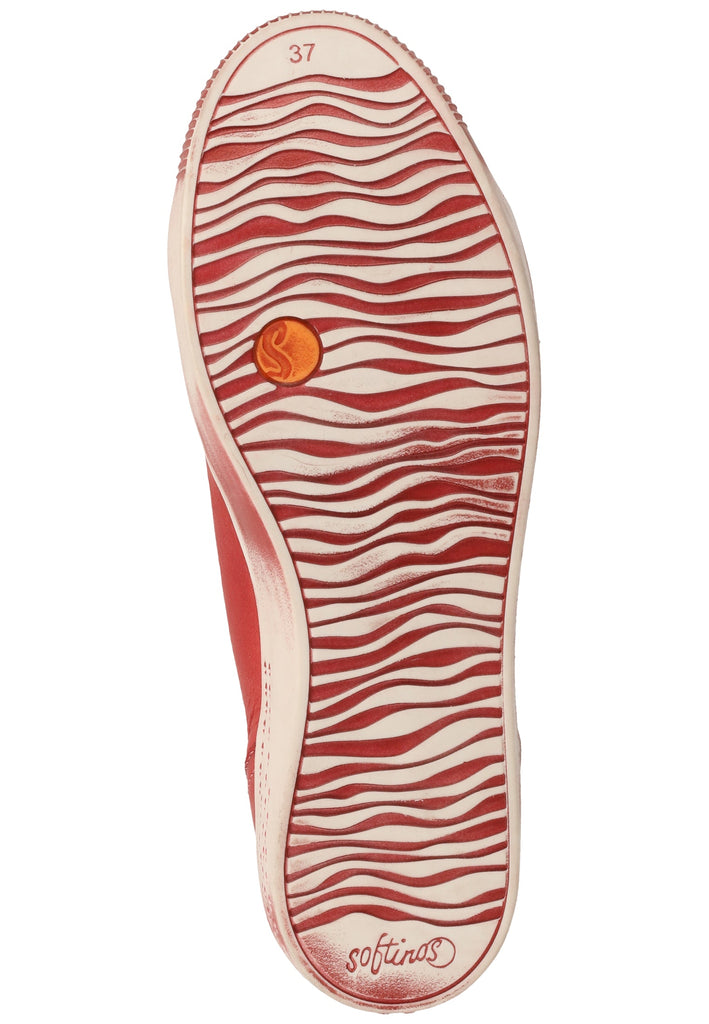 softinos Sneaker Leder Rot - surf4shoes