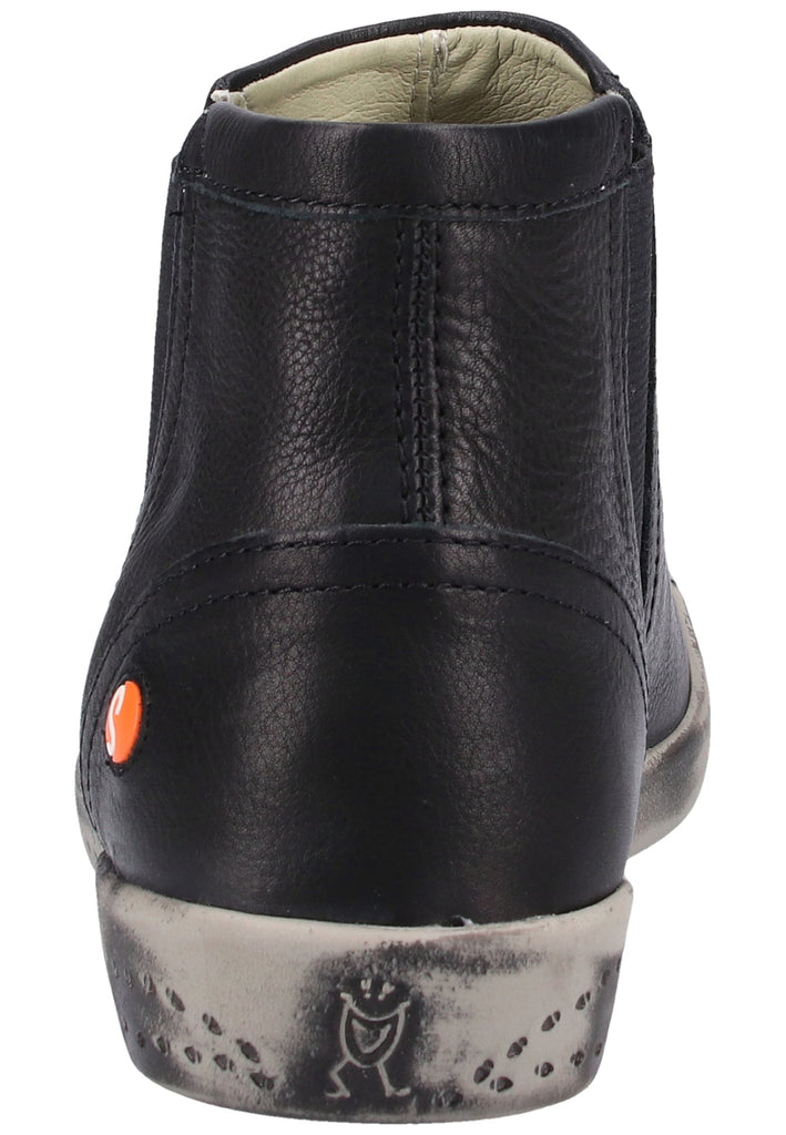 softinos Stiefelette Glattleder Schwarz - surf4shoes