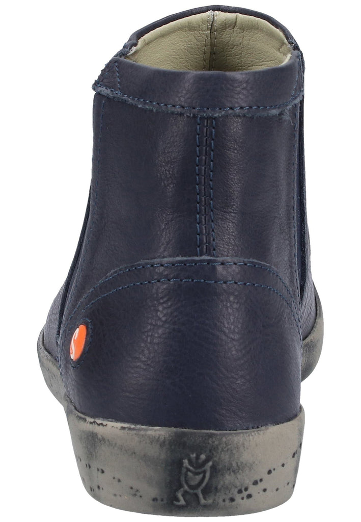 softinos Stiefelette Glattleder Navy - surf4shoes