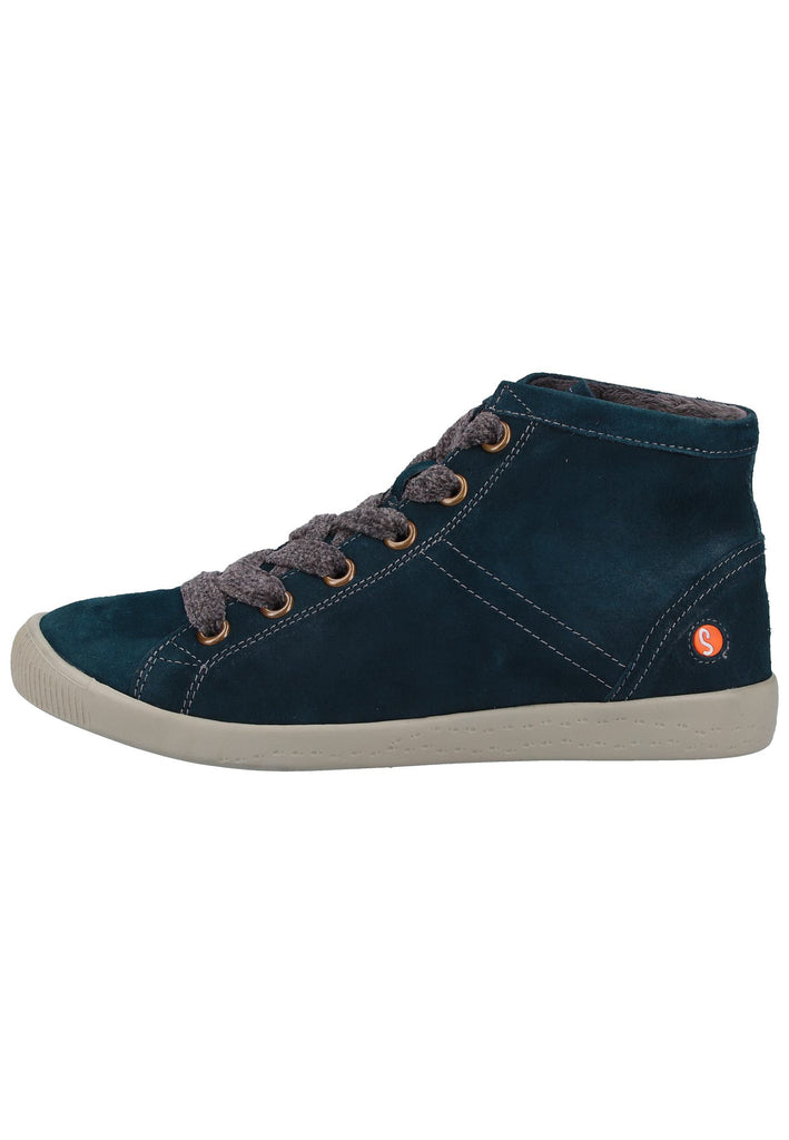 softinos Sneaker Veloursleder Petrol Warmfutter - surf4shoes