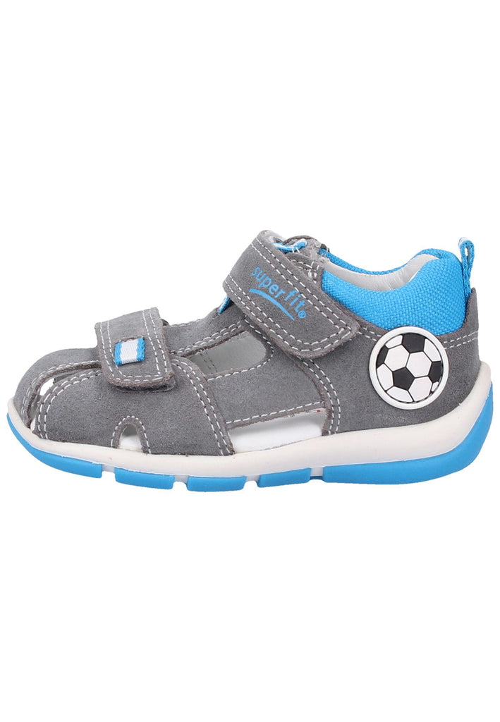 Superfit Halbschuhe Veloursleder/Textil Hellgrau - surf4shoes