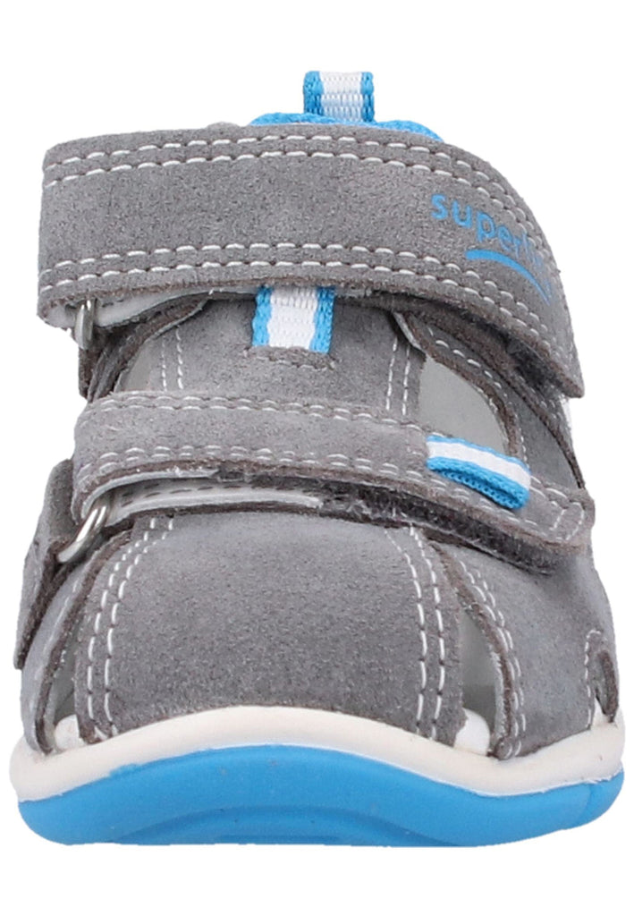 Superfit Halbschuhe Veloursleder/Textil Hellgrau - surf4shoes