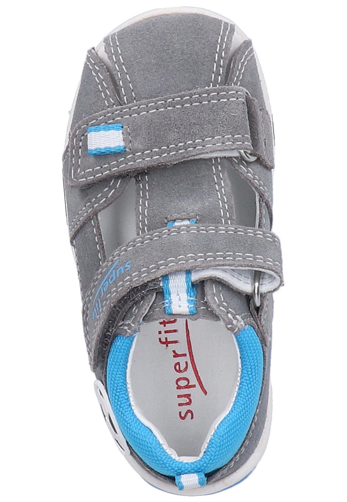 Superfit Halbschuhe Veloursleder/Textil Hellgrau - surf4shoes