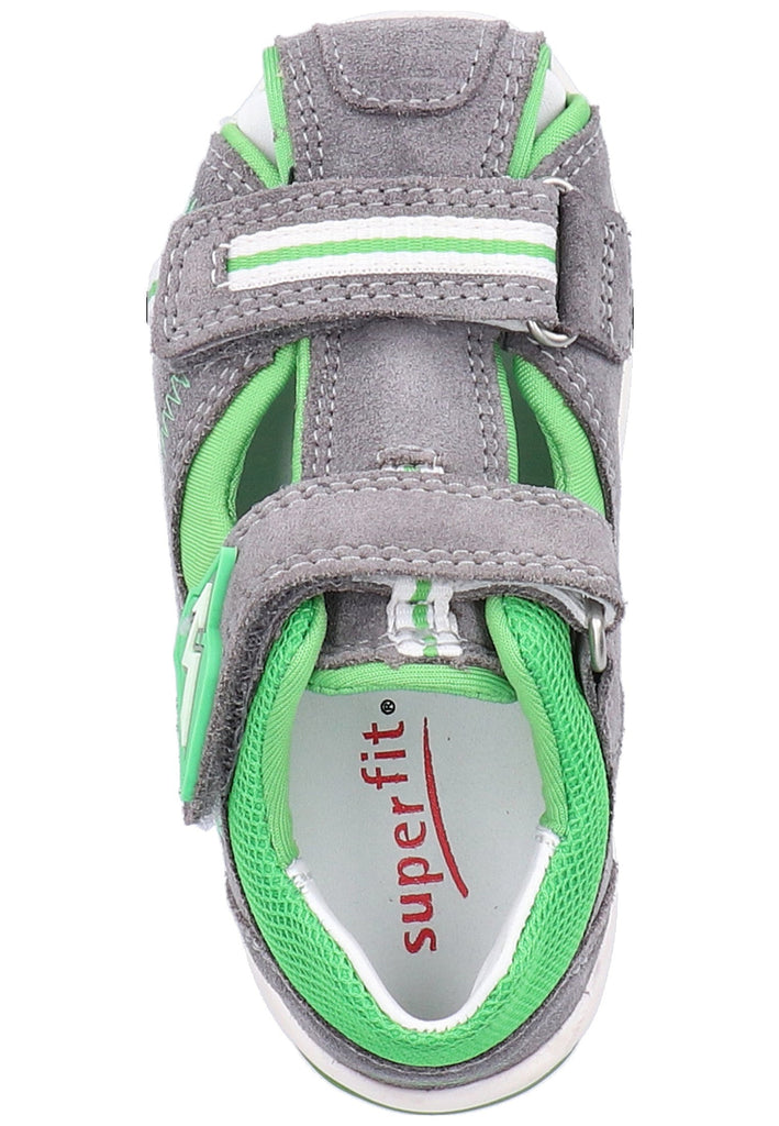 Superfit Halbschuhe Veloursleder/Textil Hellgrau - surf4shoes