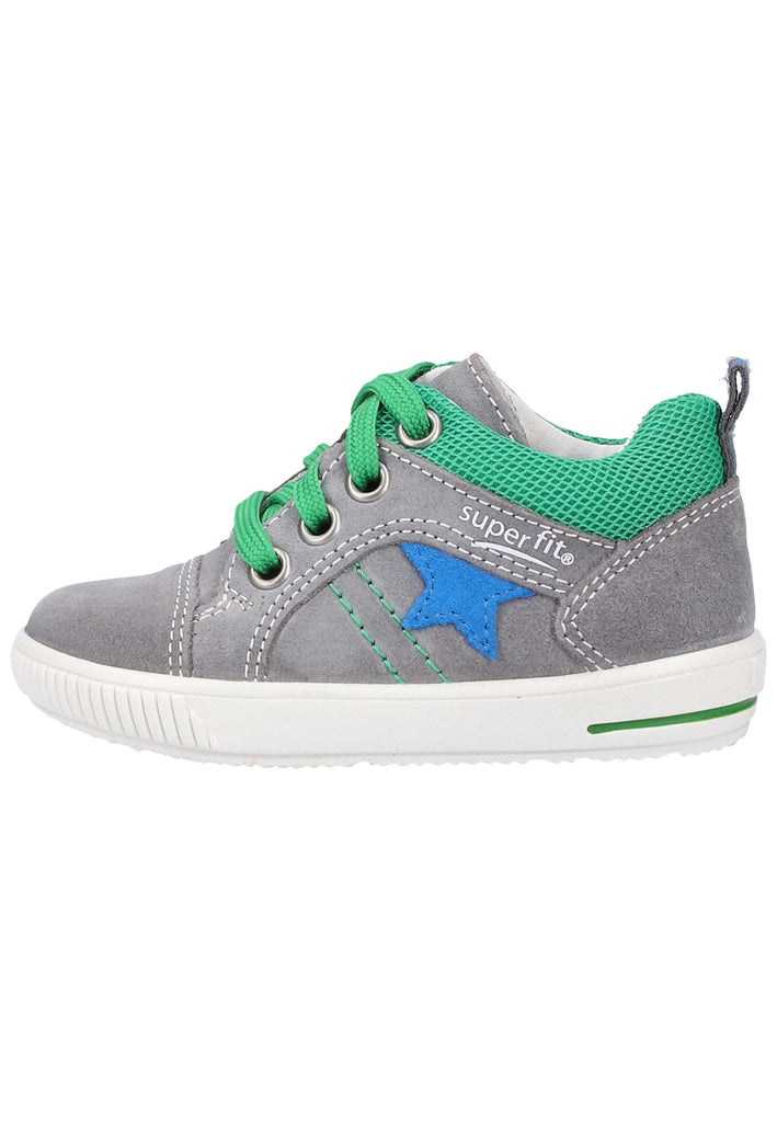 Superfit Halbschuhe Veloursleder/Textil Hellgrau - surf4shoes