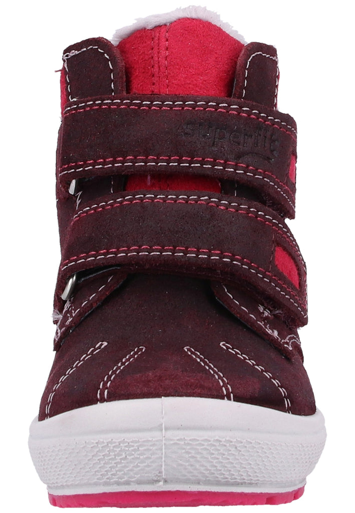 Superfit Stiefel Veloursleder/Textil Rot Warmfutter - surf4shoes