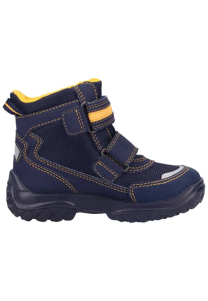 Superfit Stiefel Textil Blau/Gelb Warmfutter - surf4shoes