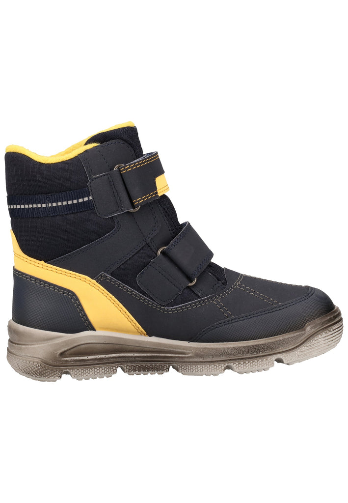 Superfit Stiefel Textil Blau/Gelb Warmfutter - surf4shoes