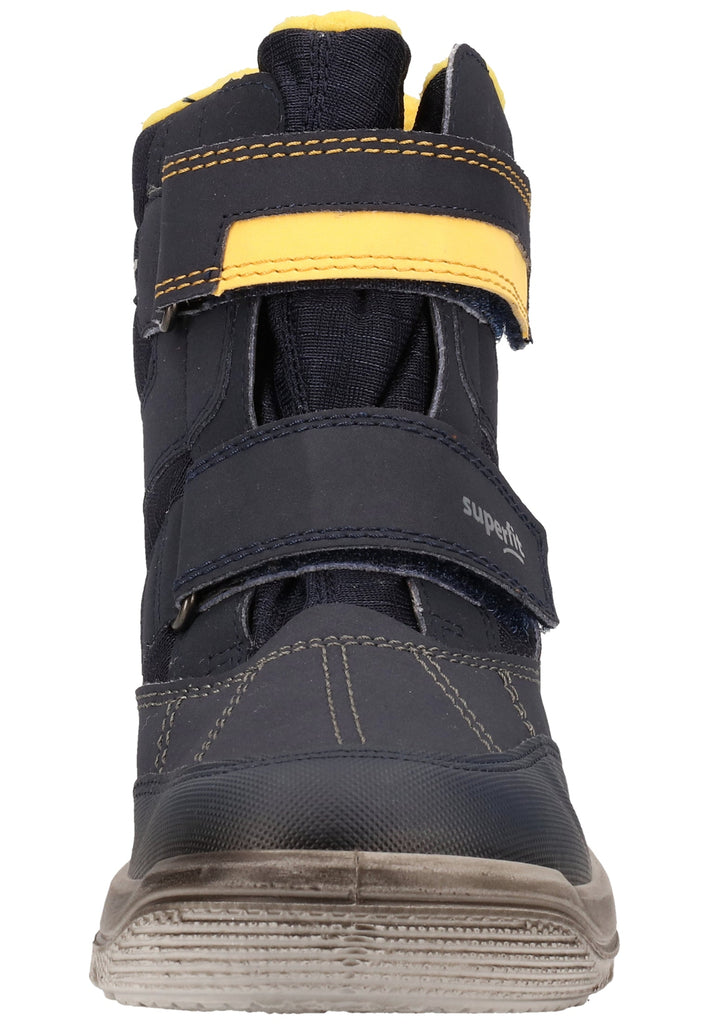 Superfit Stiefel Textil Blau/Gelb Warmfutter - surf4shoes
