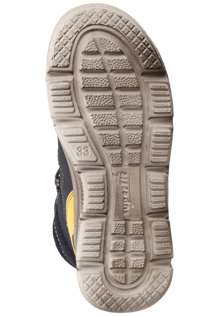 Superfit Stiefel Textil Blau/Gelb Warmfutter - surf4shoes
