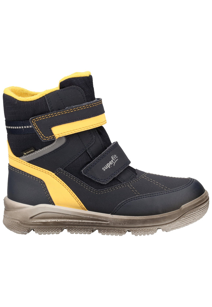 Superfit Stiefel Textil Blau/Gelb Warmfutter - surf4shoes