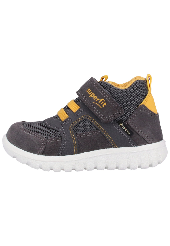 Superfit Halbschuhe Veloursleder Grau/Gelb - surf4shoes