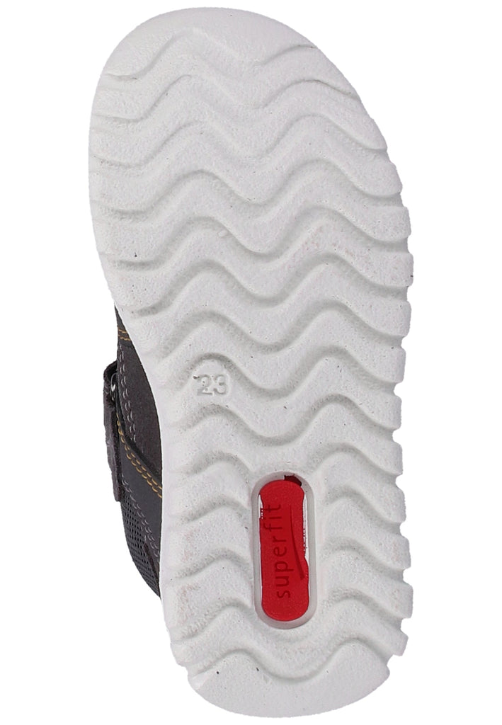 Superfit Halbschuhe Veloursleder Grau/Gelb - surf4shoes