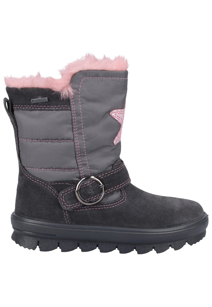 Superfit Stiefel Veloursleder/Textil Grau - surf4shoes