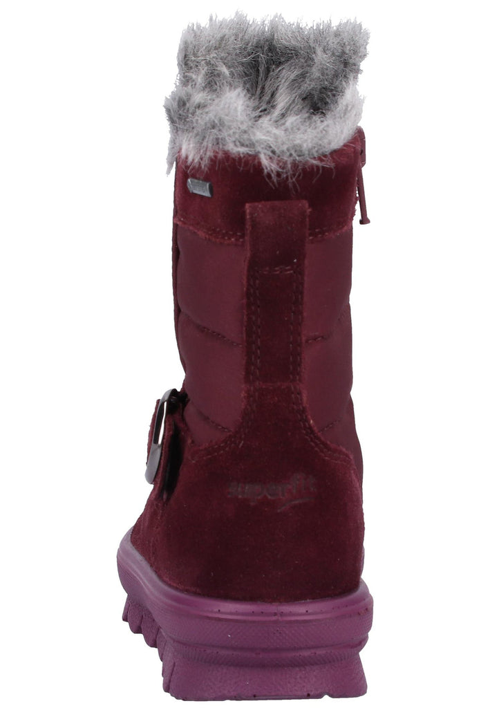 Superfit Stiefel Veloursleder/Textil Rot - surf4shoes