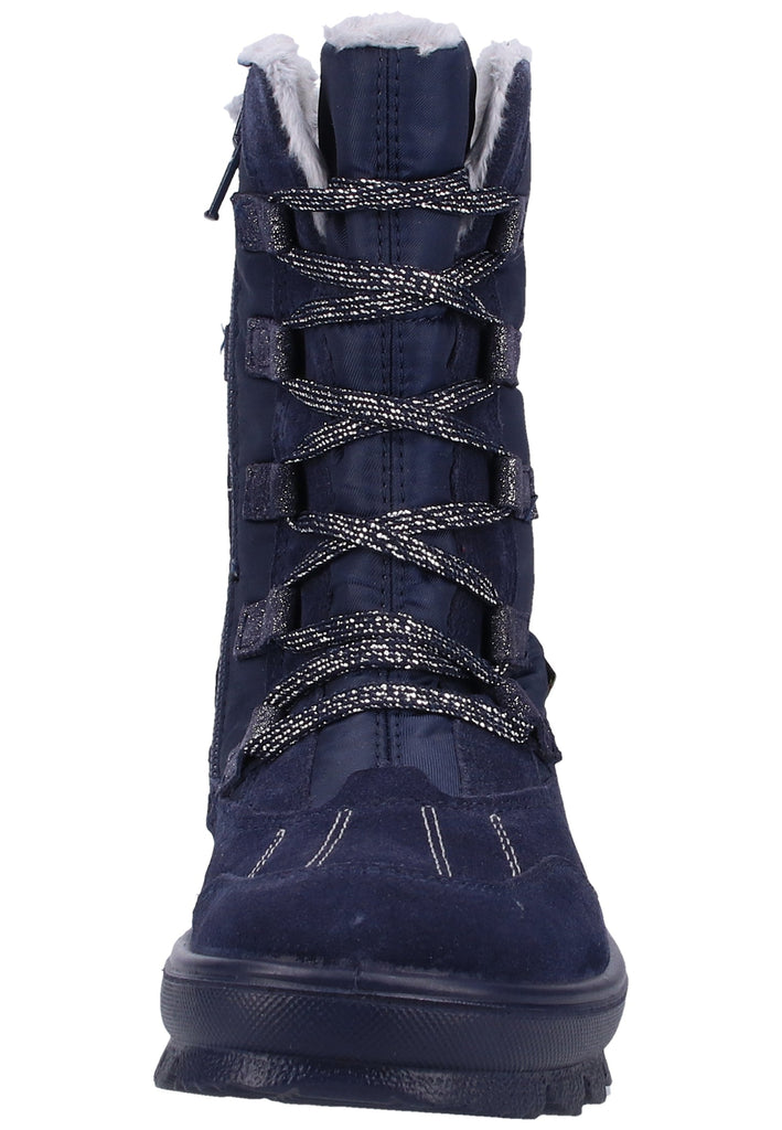 Superfit Stiefel Veloursleder/Textil Blau - surf4shoes