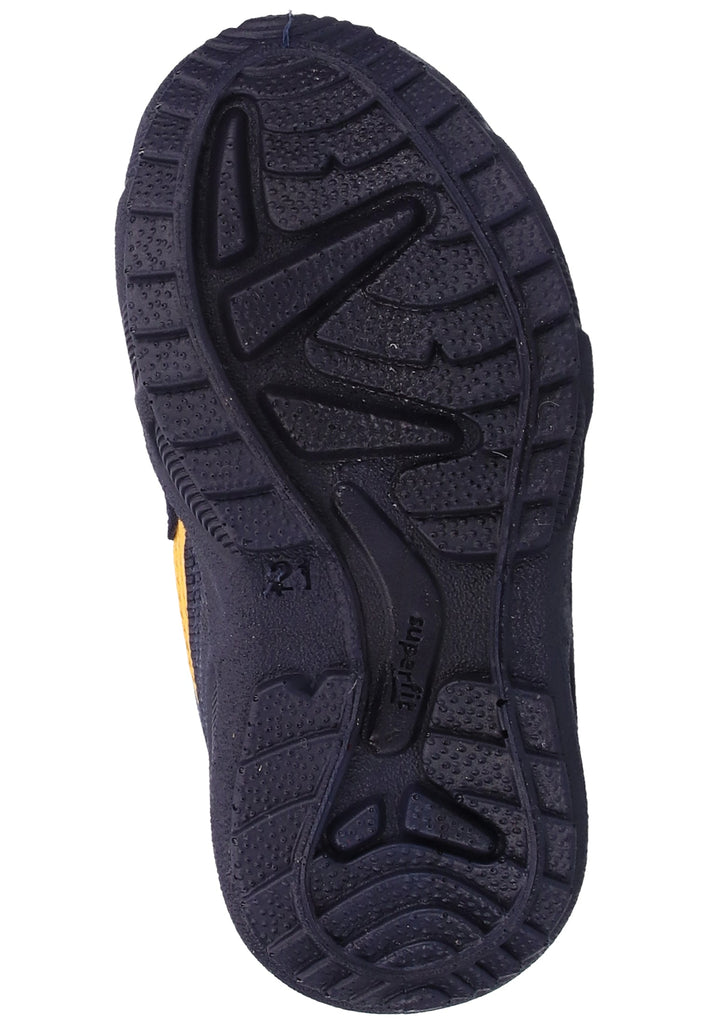 Superfit Stiefel Veloursleder/Textil Blau/Gelb Warmfutter - surf4shoes