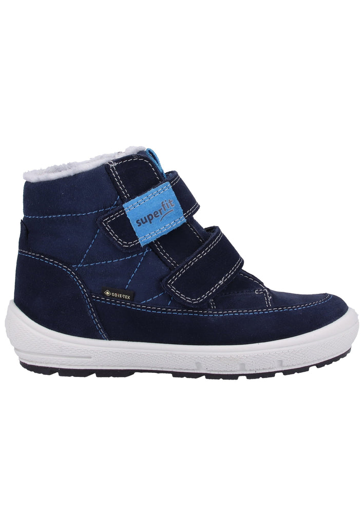 Superfit Stiefel Veloursleder/Textil Blau - surf4shoes