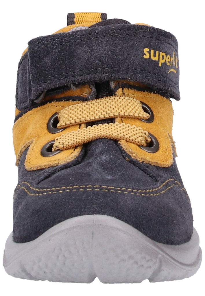 Superfit Halbschuhe Veloursleder/Textil Grau/Gelb - surf4shoes