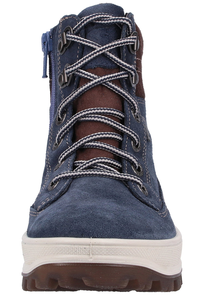 Superfit Stiefelette Veloursleder/Textil Blau Warmfutter - surf4shoes