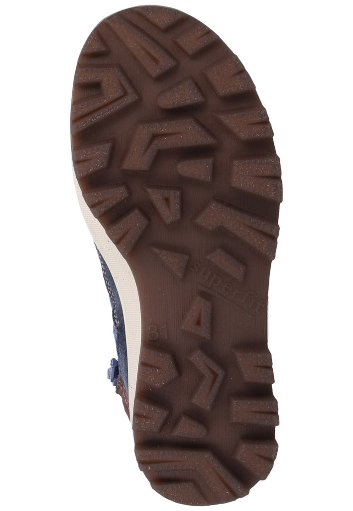 Superfit Stiefelette Veloursleder/Textil Blau Warmfutter - surf4shoes