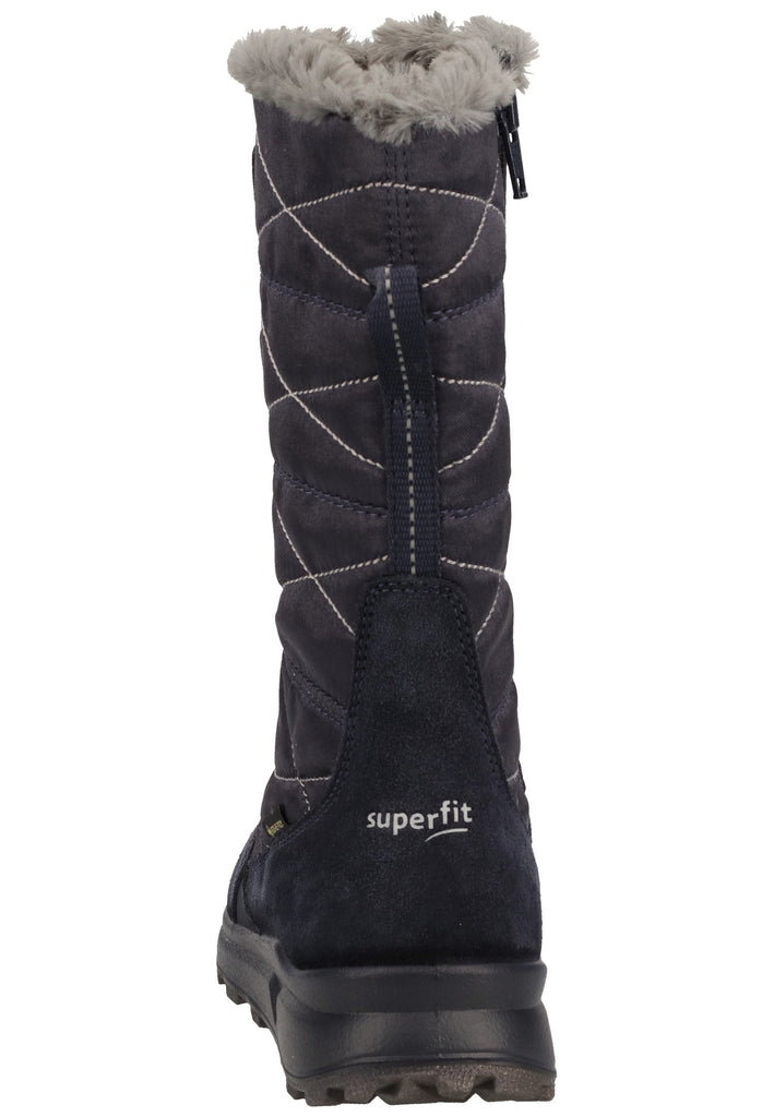 Superfit Stiefel Veloursleder/Textil Dunkelblau Warmfutter - surf4shoes