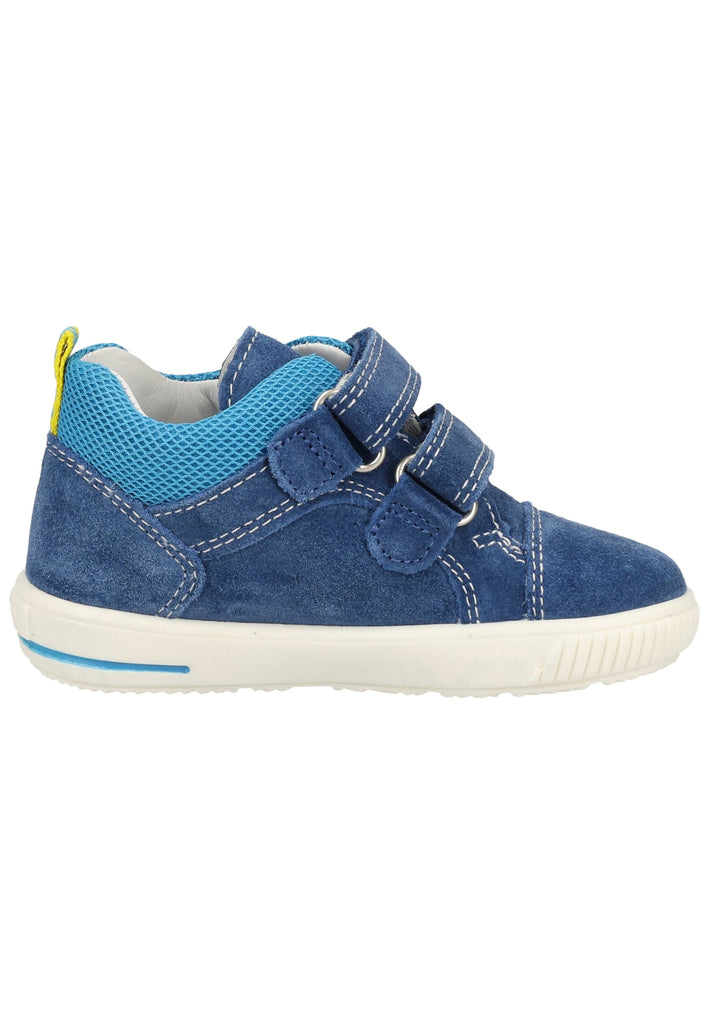 Superfit Halbschuhe Veloursleder/Textil Blau/Gelb - surf4shoes