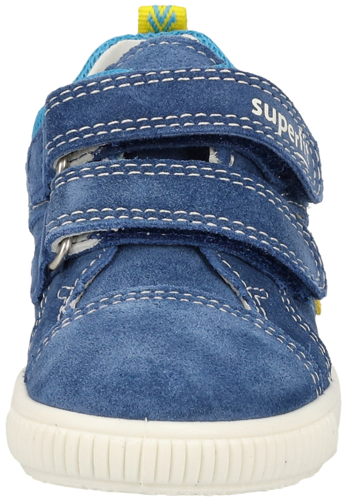 Superfit Halbschuhe Veloursleder/Textil Blau/Gelb - surf4shoes