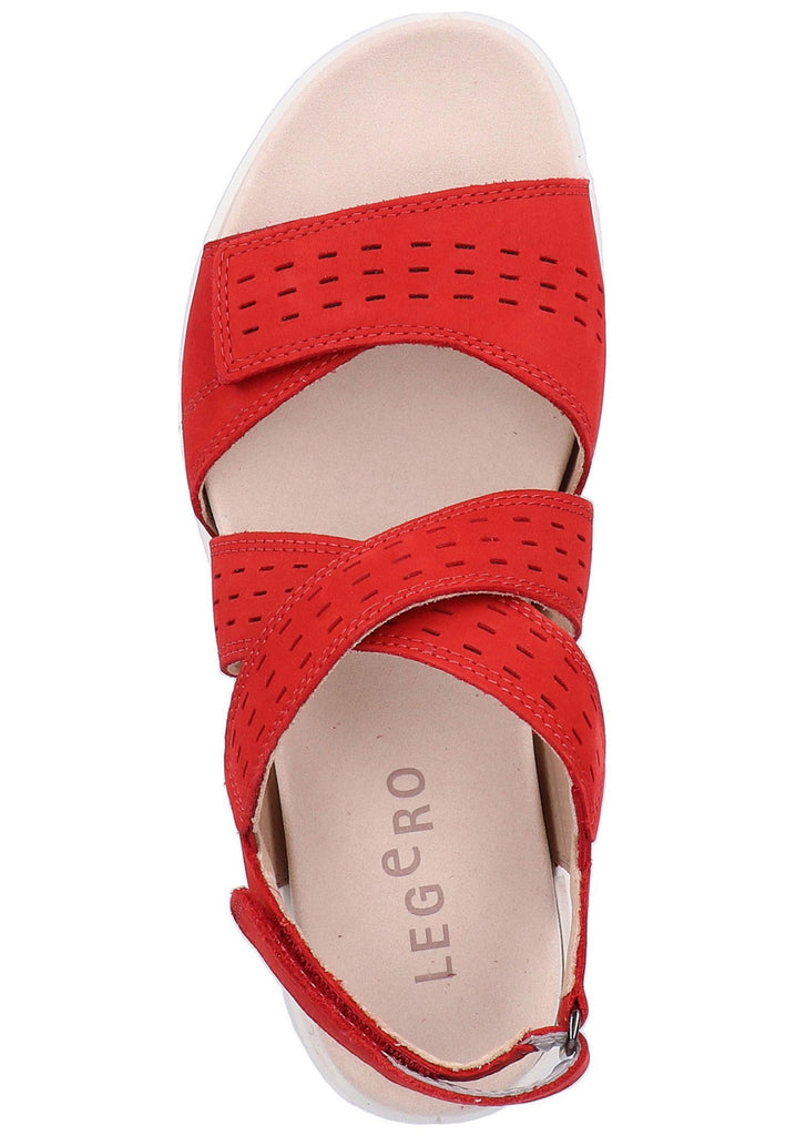 Legero Sandalen Nubukleder Rot - surf4shoes