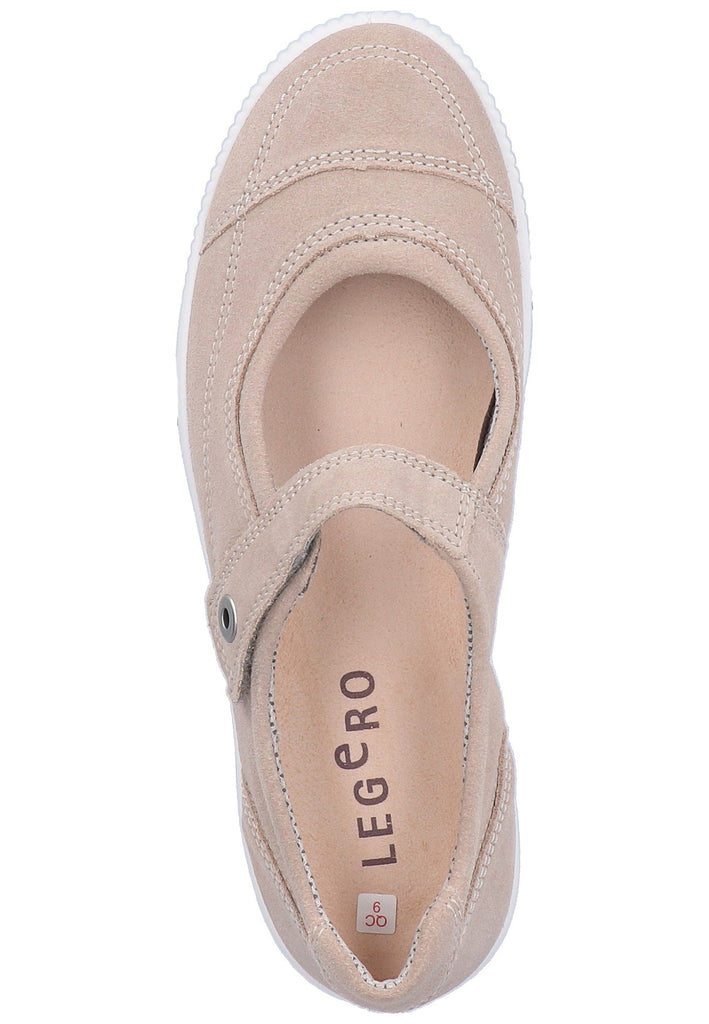 Legero Ballerinas Veloursleder Beige - surf4shoes