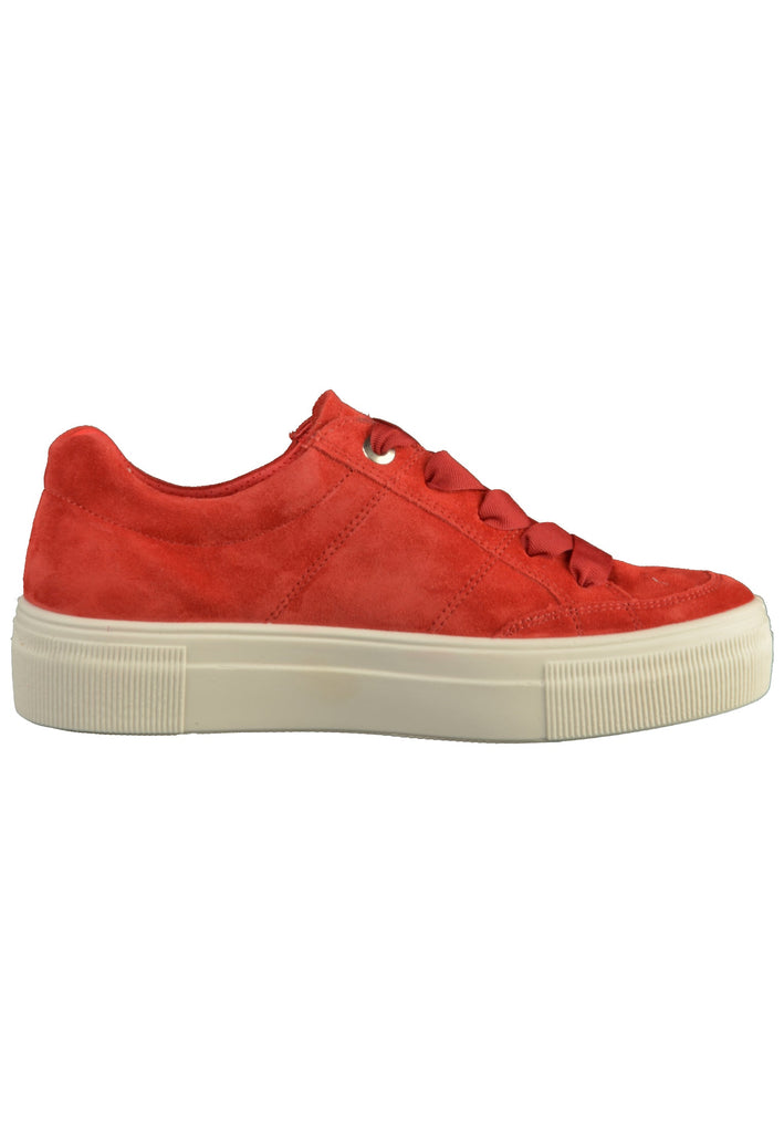 Legero Sneaker Veloursleder Rot - surf4shoes