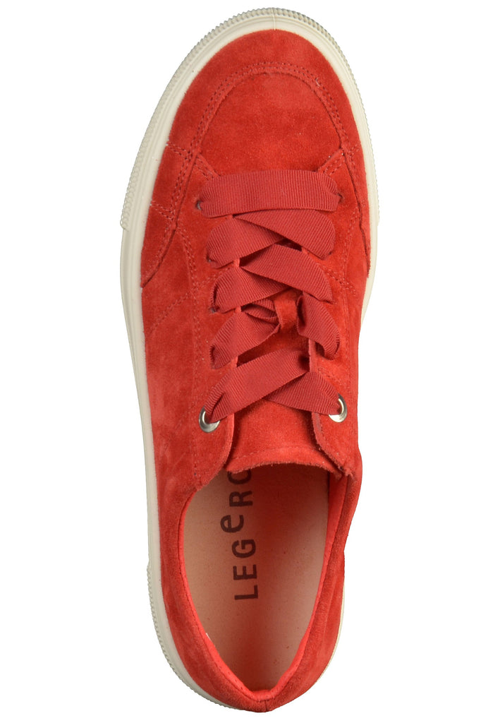 Legero Sneaker Veloursleder Rot - surf4shoes