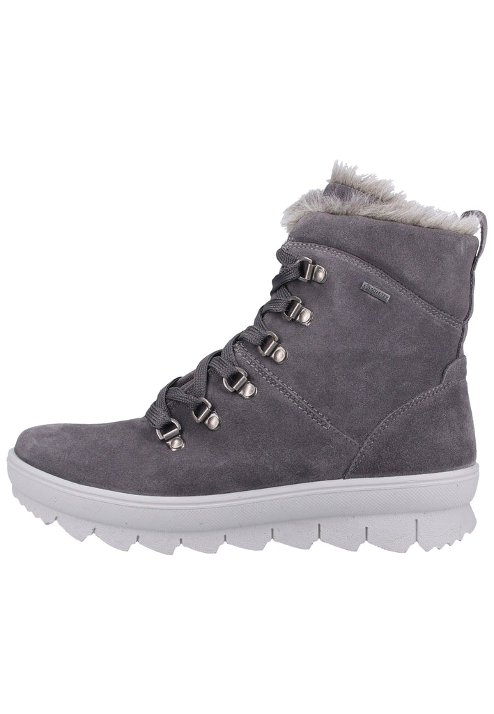 Legero Stiefelette Veloursleder Grau Warmfutter - surf4shoes