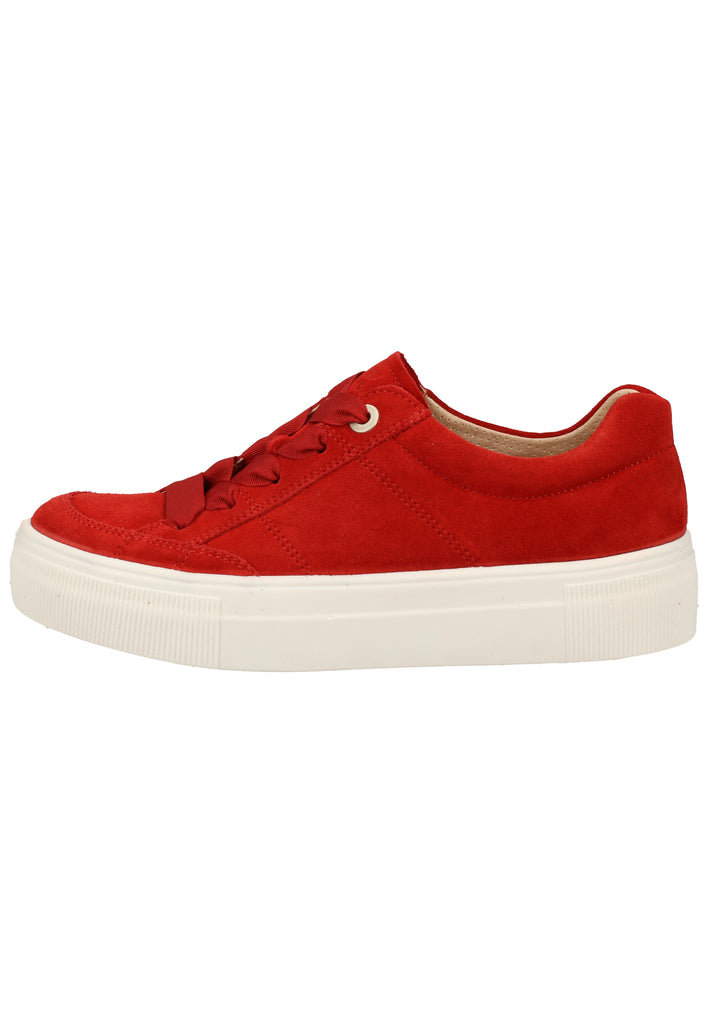 Legero Sneaker Veloursleder Rot - surf4shoes