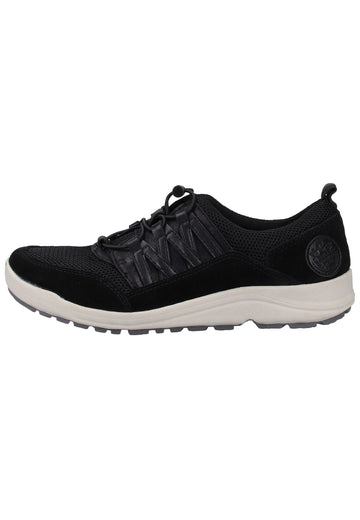 Jana Sneaker Leder/Textil Schwarz - surf4shoes