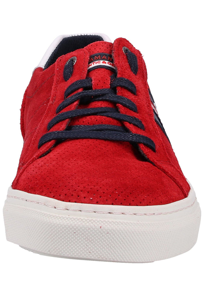 Salamander Sneaker Veloursleder Rot/Weiß - surf4shoes