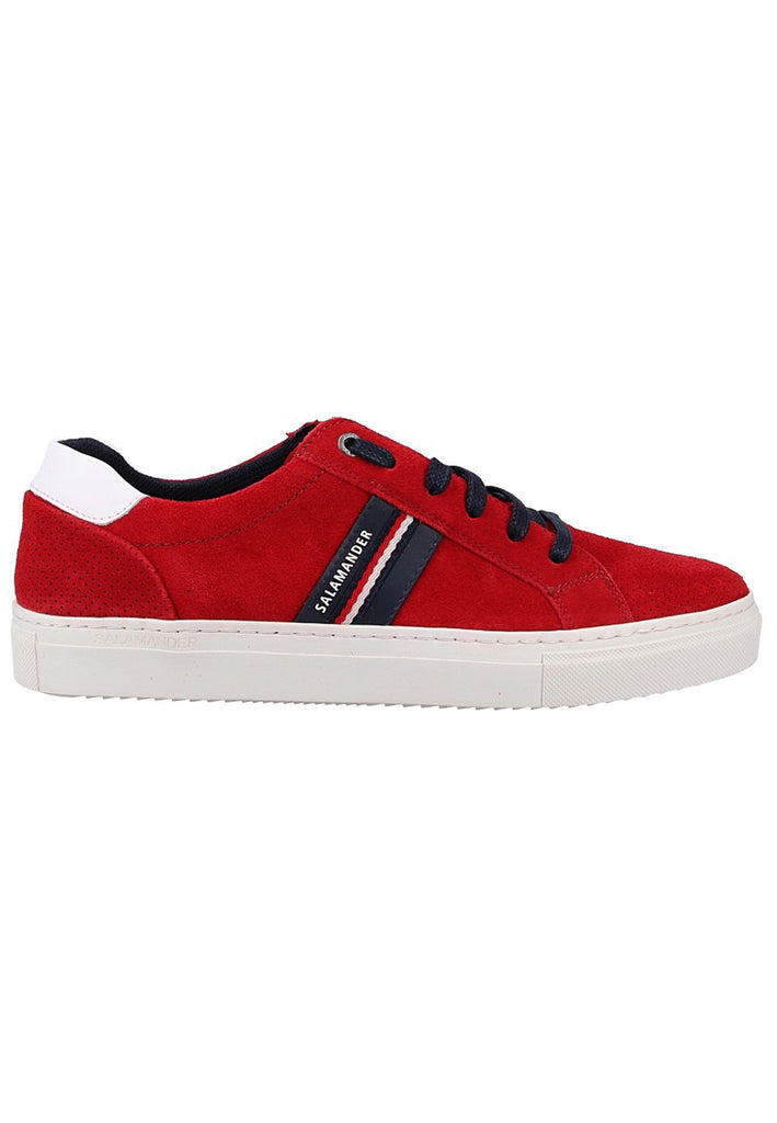 Salamander Sneaker Veloursleder Rot/Weiß - surf4shoes