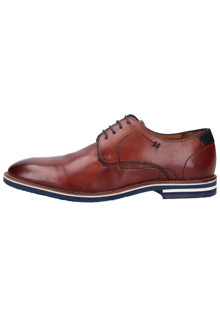 Salamander Businessschuhe Glattleder Braun/Blau - surf4shoes