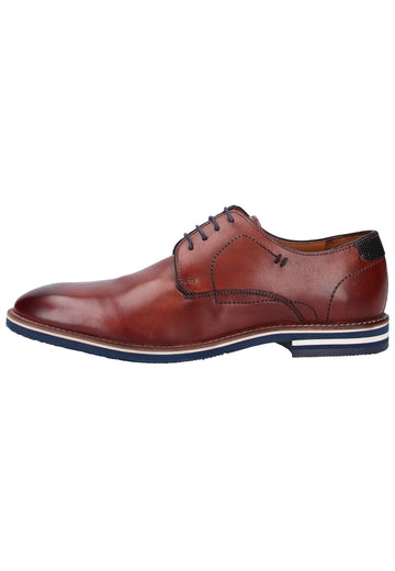Salamander Businessschuhe Glattleder Braun/Blau - surf4shoes