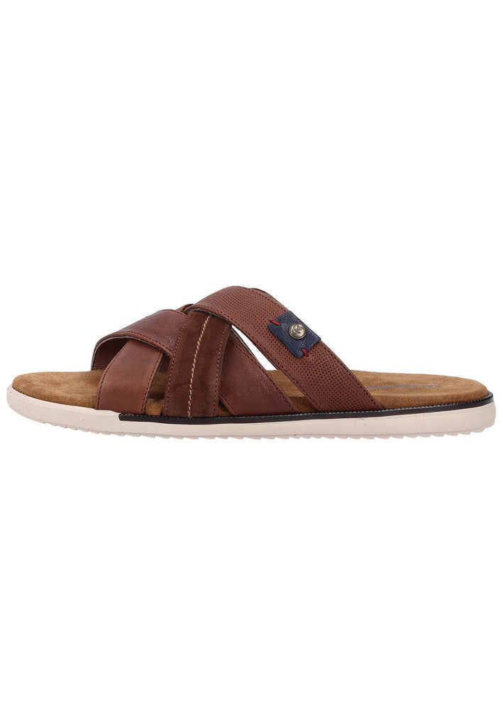 Salamander Pantoletten Glattleder Braun - surf4shoes