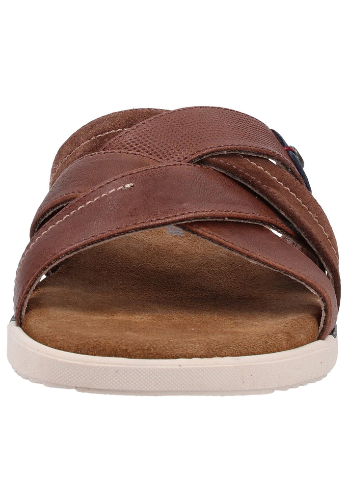 Salamander Pantoletten Glattleder Braun - surf4shoes