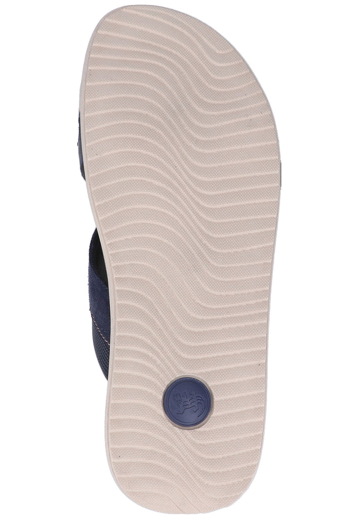 Salamander Pantoletten Glattleder Navy - surf4shoes