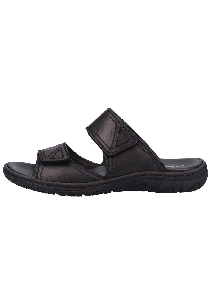 Salamander Pantoletten Leder Schwarz - surf4shoes
